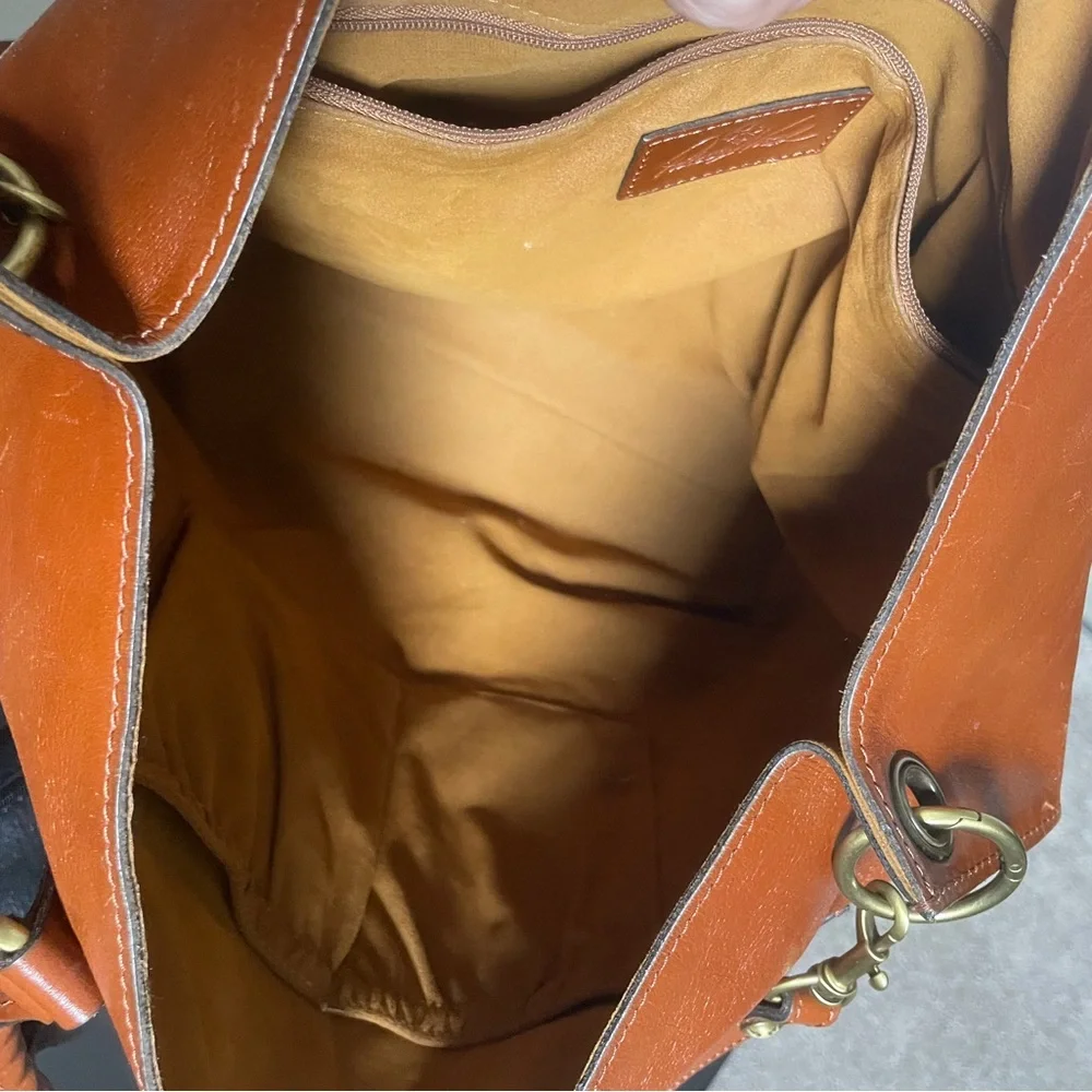 Patricia Nash⚡️XL Heritage Marseille Burnished Convertible Crossbody Tote - Picture 12 of 16